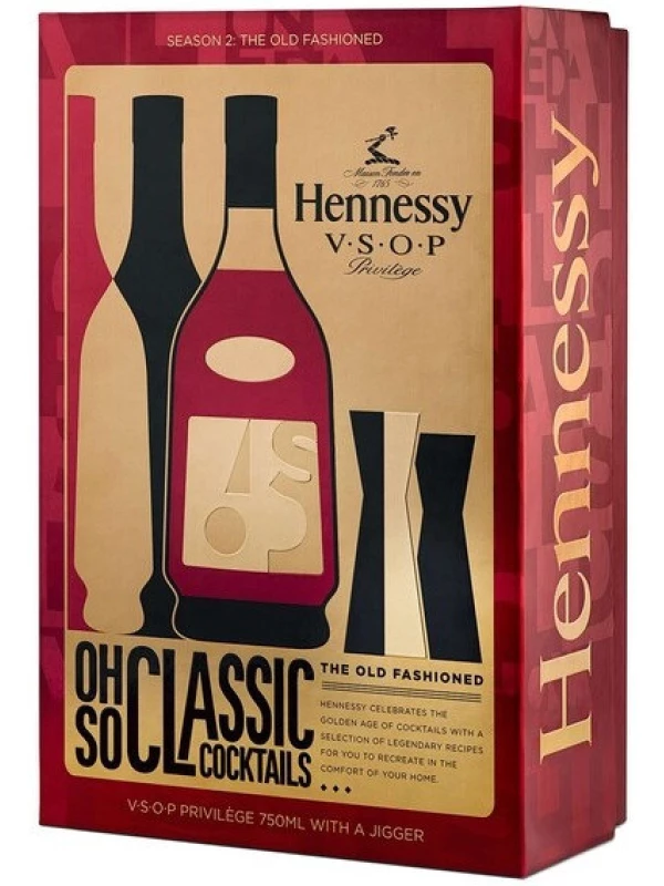 Hennessy VSOP, gift box with jigger