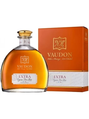 Коньяк Vaudon Extra, Cognac Fins Bois AOC, carafe & gift box 0.7 л