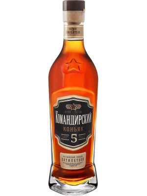 Коньяк Командирский 5-летний 0.5 л