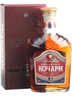 Коньяк Кочари 5-летний, в подарочной коробке 0.5 л