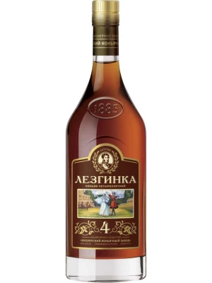 Коньяк Лезгинка 4-летний 0.5 л