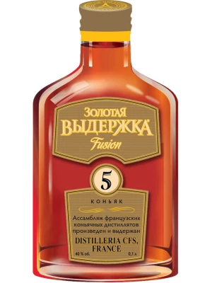 Коньяк Золотая Выдержка Фьюжн 0.1 л