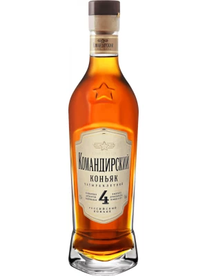 Коньяк Командирский 4-летний 0.5 л