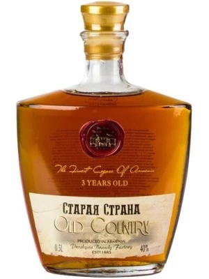Коньяк Старая страна Трехлетний 0.5 л
