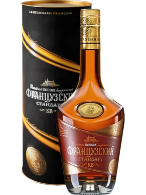 Коньяк Французский стандарт КВ, в тубе 0.5 л