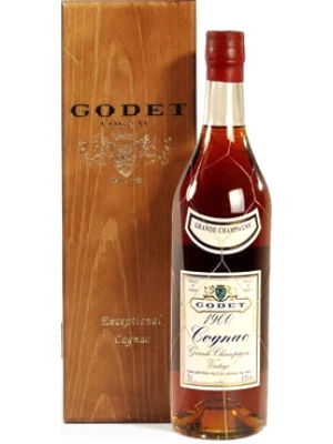 Коньяк Godet, Vintage, Grande Champagne AOC, wooden box 1974 0.7 л