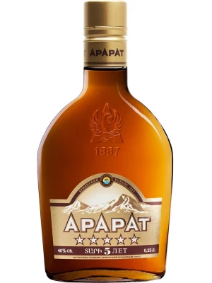 Коньяк Арарат 5 звезд 0.25 л