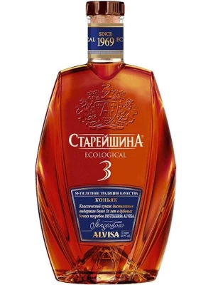 Коньяк Старейшина Трехлетний 0.25 л