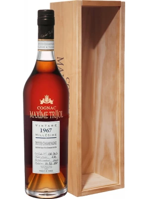 Коньяк Maxime Trijol Petite Champagne AOC, wooden box 1967 0.7 л