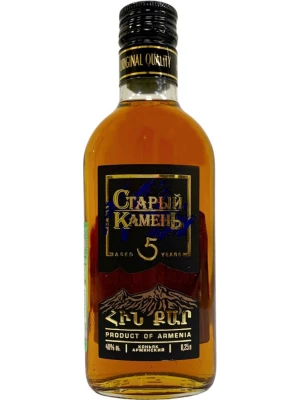 Коньяк Старый Камень 5-летний 0.25 л
