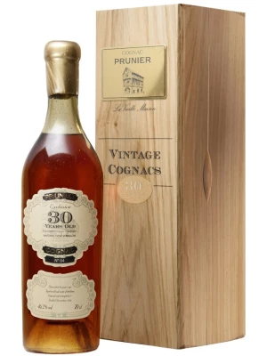 Коньяк Prunier 30 Years Old, Grande Champagne AOC, wooden box 0.7 л