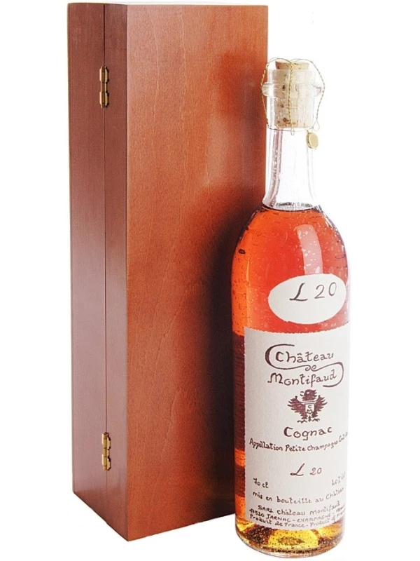 Chateau de Montifaud 20 Years Old, Fine Petite Champagne AOC, wooden box