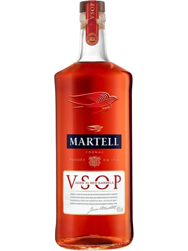 Martell VSOP Aged in Red Barrels, gift box with 2 glasses