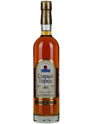 Коньяк Старый город 5 лет выдержки 0.5 л