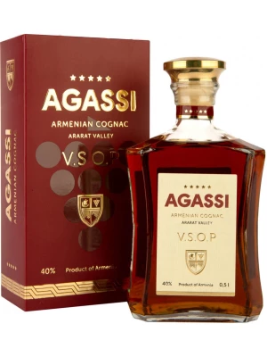 Коньяк Agassi V.S.O.P, gift box 0.5 л