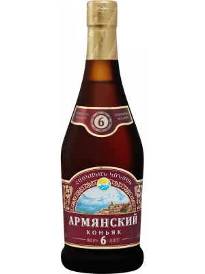 Коньяк Армянский Коньяк 6-летний 0.5 л
