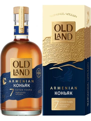 Коньяк Old Land 7 Years Old, gift box 0.5 л