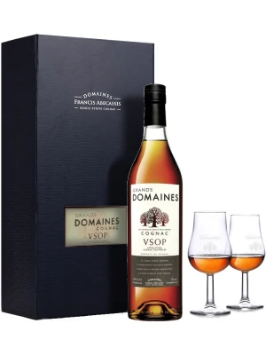 Коньяк Grands Domaines VSOP, gift box with 2 glasses 0.7 л