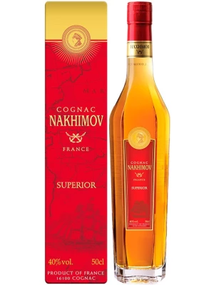 Коньяк Nakhimov Superior, 8 Years Old, gift box 0.5 л