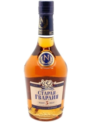 Коньяк Старая Гвардия 5-летний 0.5 л