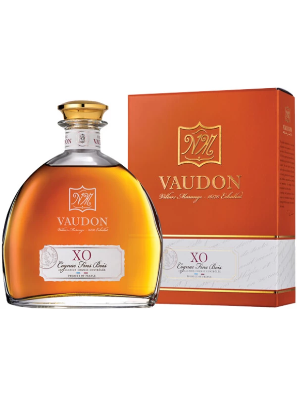 Vaudon XO, Cognac Fins Bois AOC, carafe & gift box