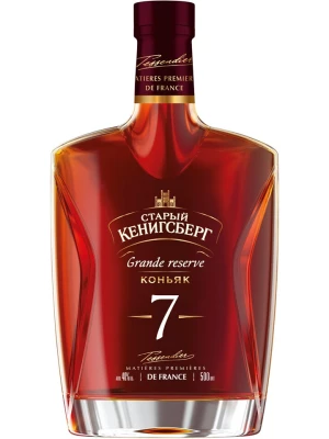 Коньяк Старый Кенигсберг Гранд Резерв 7-летний, фляга 0.5 л