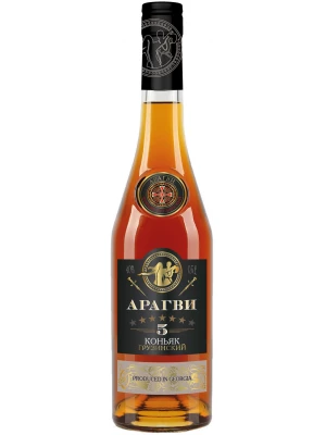 Коньяк Арагви 5 звезд 0.5 л
