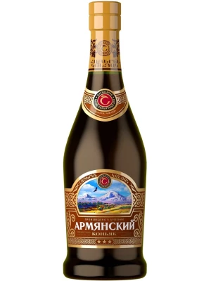 Коньяк Коньяк 3 звезды, матовая бутылка 0.5 л