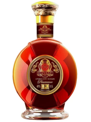 Коньяк Hayasy Renessans 20 Years Old, gift box 0.5 л