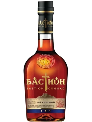 Коньяк Бастион 3 года выдержки 0.5 л