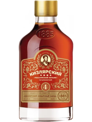 Коньяк ККЗ, Кизлярский 4-летний 0.1 л