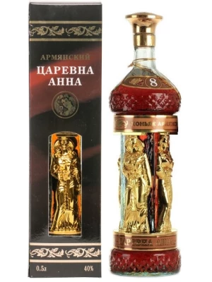 Коньяк Царевна Анна 8-летний, в подарочной коробке 0.5 л