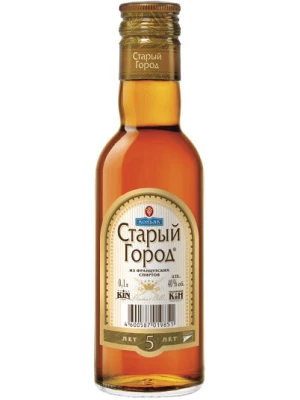Коньяк Старый город 5 лет выдержки 0.1 л