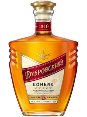 Коньяк Дубровский 5-летний 0.5 л