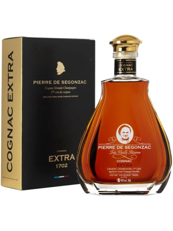 Pierre de Segonzac, Extra Tres Vieille Reserve Grande Champagne 1er Cru, gift box