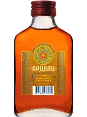 Коньяк Ардели 5-летний, фляжка 0.1 л