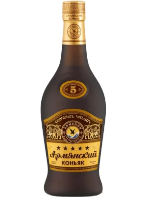 Коньяк Абовянский КЗ, Армянский коньяк 5 Звезд 0.5 л