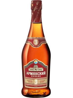 Коньяк Коньячный Завод, Армянский Коньяк 3-летний 0.5 л
