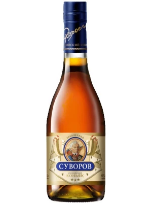 Коньяк Суворов 3-летний 0.5 л