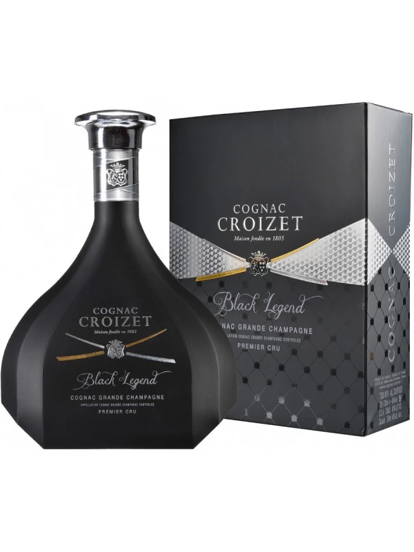 Croizet, Black Legend VSOP, Grand Champagne Premier Cru, Cognac AOC, gift box
