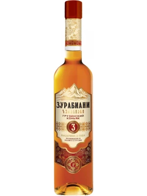 Коньяк Zurabiani, 3 Years Old 0.5 л