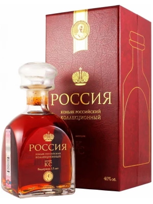 Коньяк Россия КС 15-летний (Коллекционный), в подарочной коробке 0.7 л