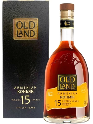 Коньяк Old Land 15 Years Old, gift box 0.5 л