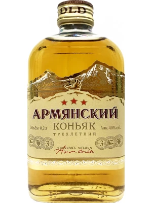 Коньяк Agatat Gold, Armenian Cognac 3 Years Old 0.2 л