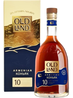 Коньяк Old Land 10 Years Old, gift box 0.5 л