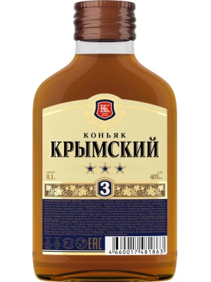 Коньяк Крымский 3-летний 0.1 л