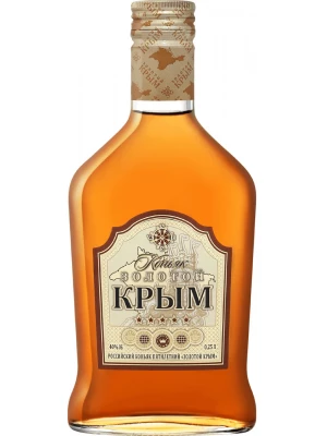 Коньяк Золотой Крым 5-летний 0.25 л