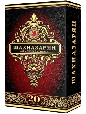 Коньяк Шахназарян 20 лет, в подарочной коробке 0.5 л