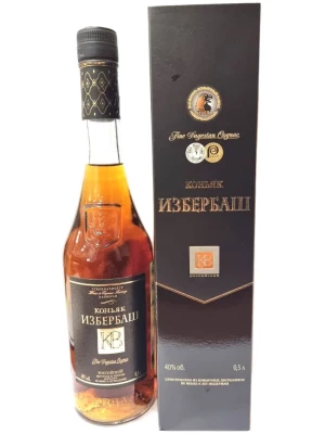 Коньяк Избербаш, в подарочной коробке 0.5 л