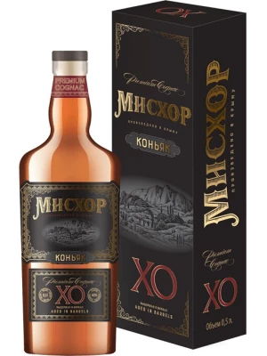 Коньяк Мисхор ХО, в подарочной коробке 0.5 л
